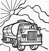 Coloring Pages Truck Car Tanker Trucks Cars Police Kids Printable Colouring Lorry Monster Drawing Print Mail Gold Clipart Drawings Color sketch template