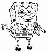 Coloring Spongebob Pages Karaoke Bob Sponge Para Cartoon Printable Esponja Dibujos Colorear Sheets Print Drawings Disney Cartoons sketch template