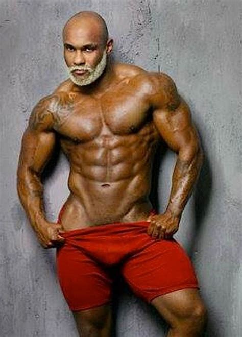 ripped african american men with gray beards pinterest posts and red