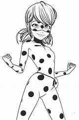 Ladybug Miraculous Youloveit Marinette Superheroes sketch template