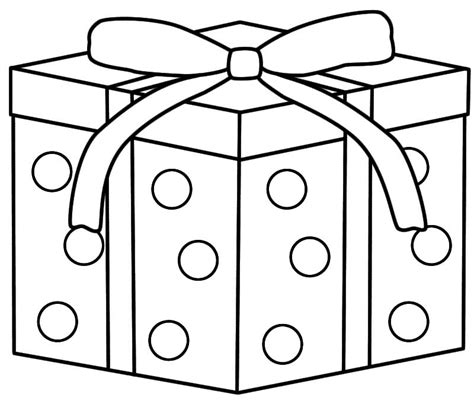 coloring page christmas present coloring pages christmas gift