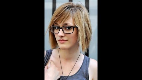 Short Hairstyles For Oval Faces With Glasses Youtube