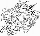 Cry Later Laugh Now Tattoo Smile Coloring Masks Pages Drawings Mask Metacharis Outline Deviantart Tattoos Clipart Cliparts Skull Designs Drawing sketch template
