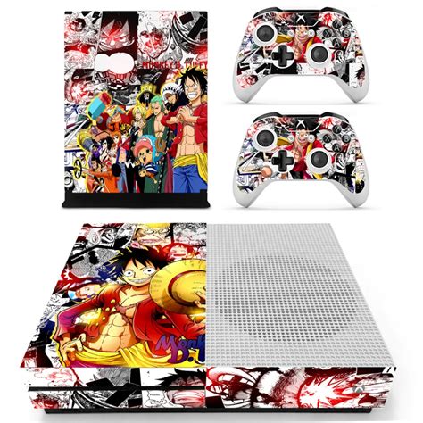 anime  piece luffy skin sticker decal  microsoft xbox   console   controllers