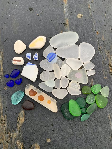Today’s Sea Glass Finds In Nova Scotia Beachcombing