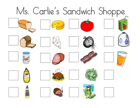 ms carlies  learners preschool ms carlies sandwich shoppe