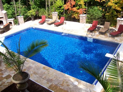 rectangle pool designs   give  awesome swimming