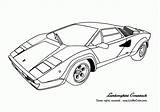 Lamborghini Coloring Pages Car Drawing Cars Outline Race Print Kids Printable Color Supercar Countach Clipart Track Sheets Gif Collection Drawings sketch template