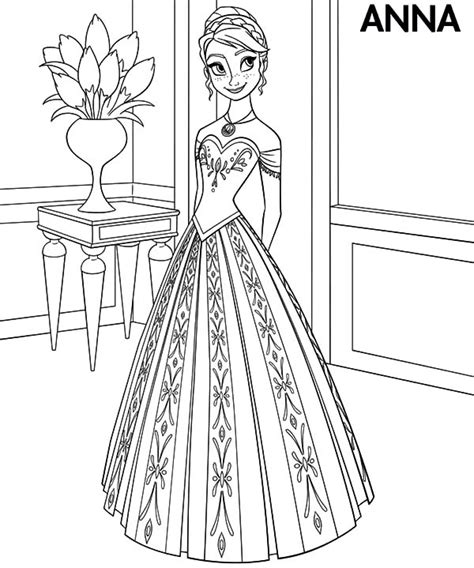 elsa coronation coloring pages coloring page frozen  sisters