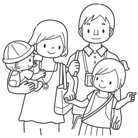 family colouring pages