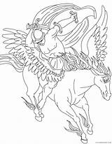Coloring4free Pegasus Coloring Pages Knight Related Posts sketch template