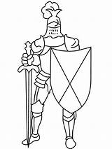 Medieval Coloring Pages Knight Armor Kids Shining Choose Board sketch template