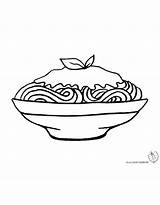 Spaghetti Coloring Getcolorings Pages Getdrawings sketch template