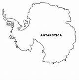 Antarctica Coloring Map Pages Mapa Tot Outline School Visit Skills Motor Montessori Antartide sketch template