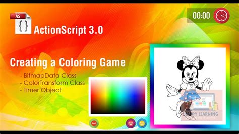 creating  coloring game  adobe flash  actionscript  youtube
