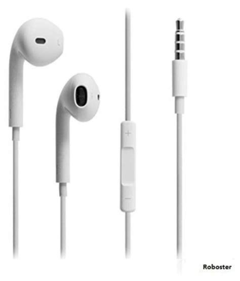 iphone original earpods white  ear wired earphones  mic buy iphone original earpods