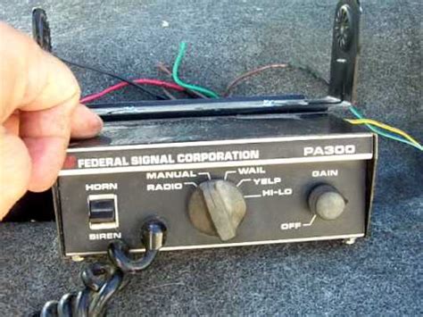 federal signal pa  siren amplifier