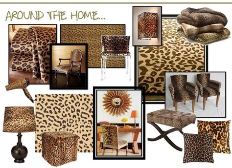 superb leopard print decorations  living room design