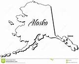 Alaska Outline State Map Coloring Vector Dreamstime Pages Printable Silhouette Drawings Illustration Juneau Color Flag Line United 69kb 1300 Stock sketch template