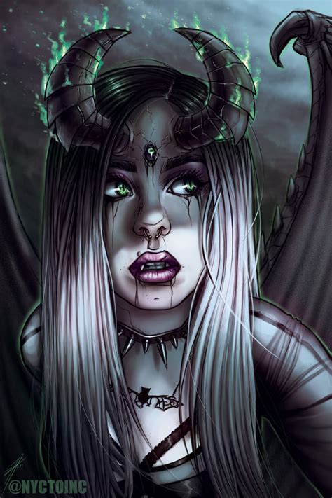 Demon Girl Sketch 8 By Theviljackass On Deviantart