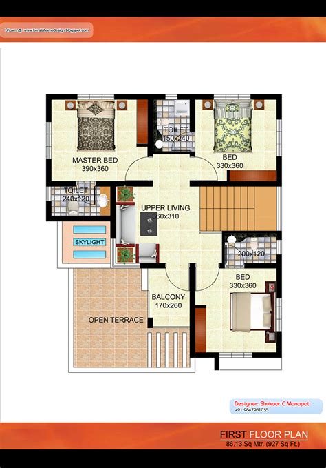 kerala villa plan  sq ft kerala home design  floor plans  dream houses