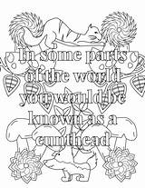 Coloring Colouring Pages Swear Asshole Words Template Adult sketch template