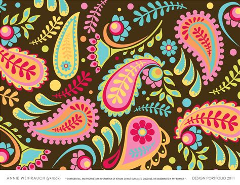 textile print design  annie weihrauch  coroflotcom
