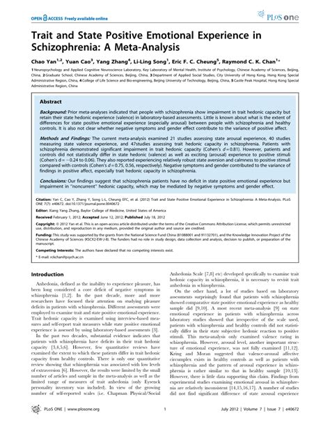 pdf trait and state positive emotional experience in