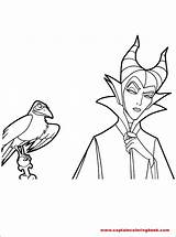 Coloring Maleficent Pages sketch template