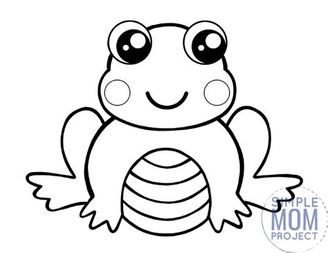 printable frog template simple mom project