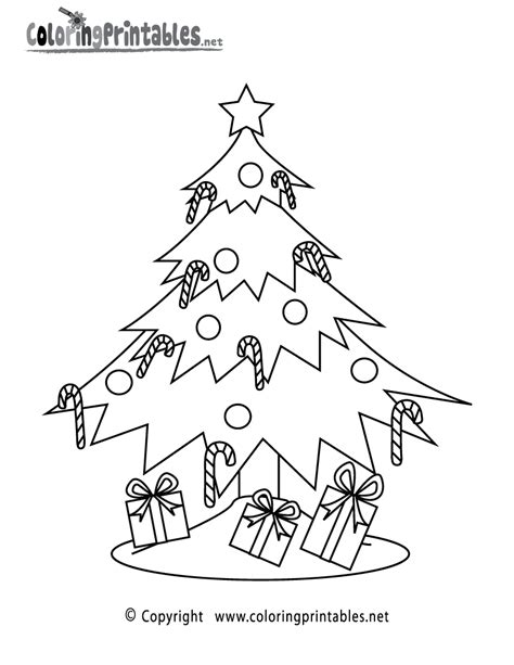christmas tree coloring page   holiday coloring printable