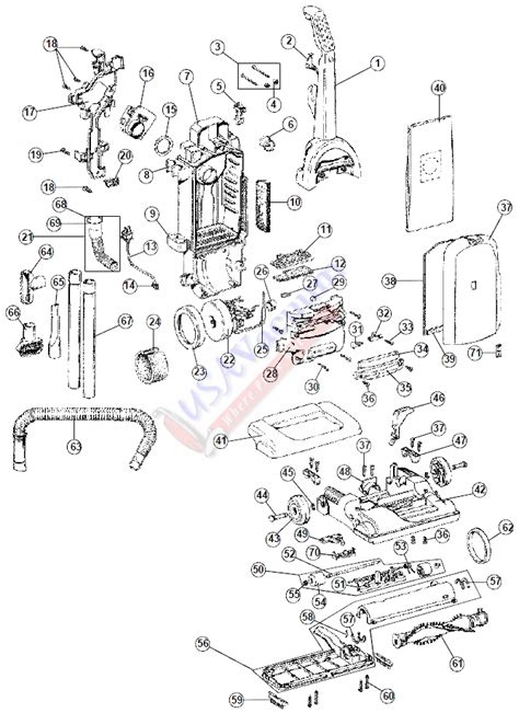 hoover eh windtunnel hepa media bagged upright vacuum parts usa vacuum