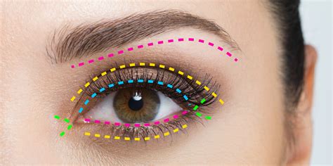 eye makeup guide for beginners — a map for eyeshadow and