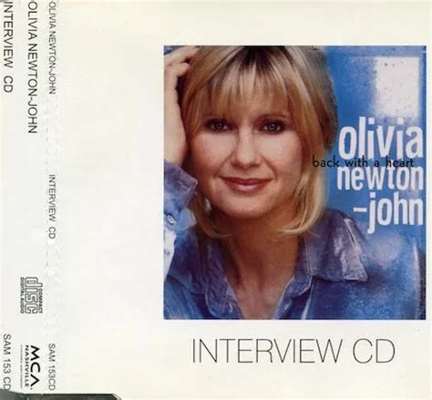 Olivia Newton John Back With A Heart 1998 Interview Cd Sam 153 Cd