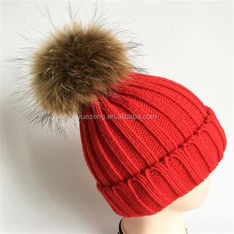 Cute Warm Winter Hat Girl Sex Pom Beanie Hat With Pom Pom Buy Beanie