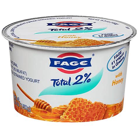fage total yogurt greek lowfat strained with honey