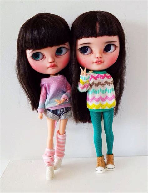twins cute custom icy dolls blythe dolls  sale icy girl middie