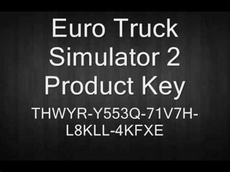 euro truck simulator  product key youtube