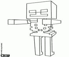 squid  sea monster  minecraft coloring page minecraft coloring