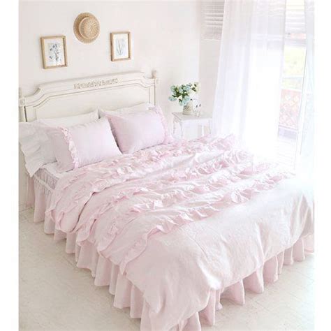 Pink Princess Wedding Bed Set Korean Romantic