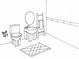 Toilette Coloriages Maison sketch template