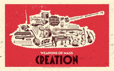 weapons of mass creation poster series by angryblue