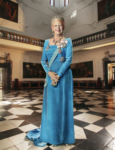 queen margrethe shines   official portrait royal central
