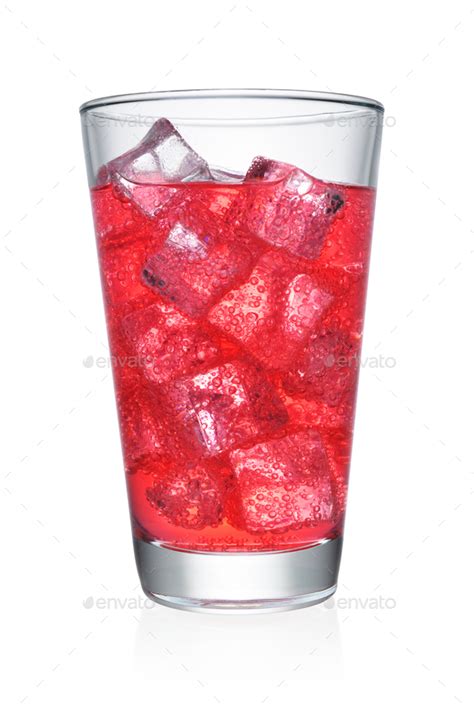 glass  red soda isolated stock photo  haipuri photodune
