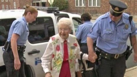 102 year old woman gets arrested just to cross it off her bucket list