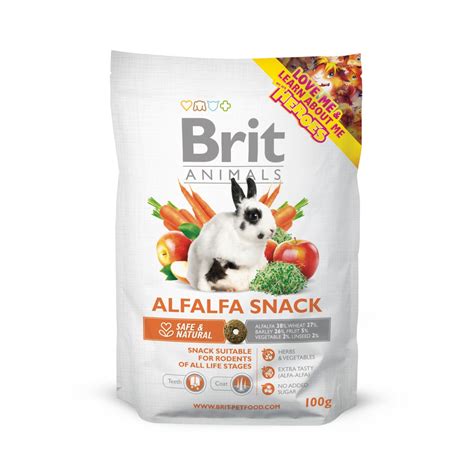 alfalfa snack brit animals friandise pour lapin  rongeur wanimo