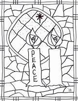 Advent Coloring Pages Stushie Candles Subscribers Donors Copy Use May Tag sketch template