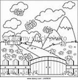 Fence Pages Picket Coloring Getcolorings Vector Getdrawings sketch template