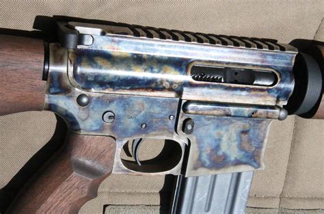 steel wood ar  custom case colored tar  rifle