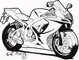 Suzuki Gsx Bike R750 K7 Bullet Micro Drawing Cartoon Sketch Motorcycle 2007 Interesting Deviantart Choose Board Designs Biker sketch template